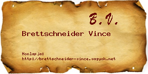 Brettschneider Vince névjegykártya